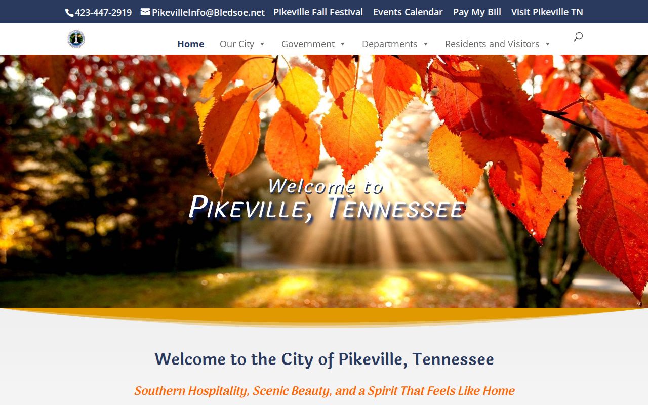 Pikeville City Hall for Pikeville criminal records and municipal court access